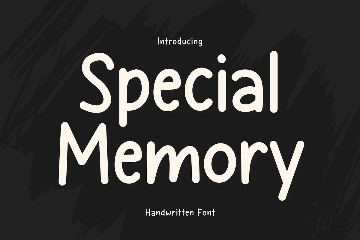 Special Memory is a handwritten font, a Handwritten Font by Brown Cupple (Photo 1 of 9)