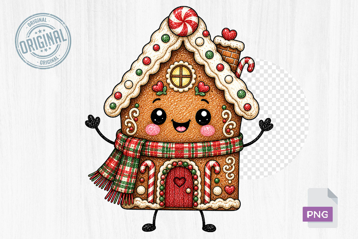 Cute Christmas Doodle Clipart, a Seasonal Illustration by CreationArt (Photo 6 of 12)