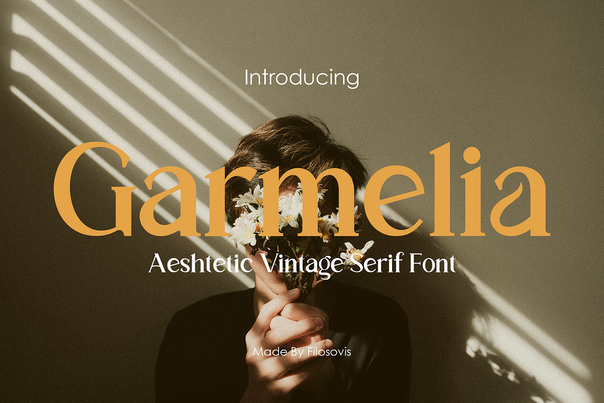 Garmelia | Aeshtetic Vintage Serif, a Serif Font by filosovis (Photo 1 of 5)