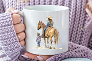 Western Mothers Day Cowgirl Clipart, an Illustration by DreamCafeArt (Thumbnail 6 of 7)