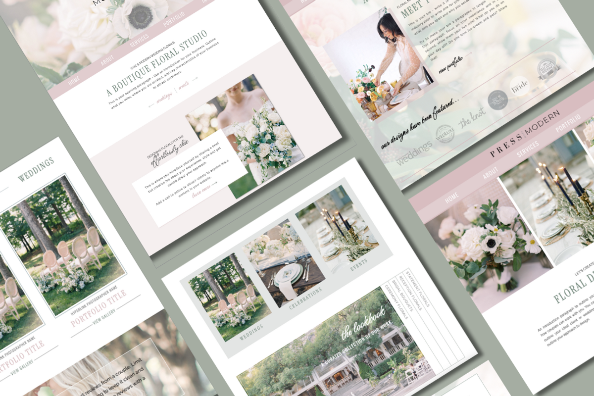 Showit Template - Wedding Website, a Websites & App Template by Press Made Modern (Photo 4 of 6)