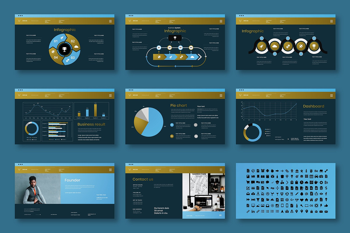Mikam – Business PowerPoint, a Presentation Template by Dens Creative Studio (Photo 5 of 6)