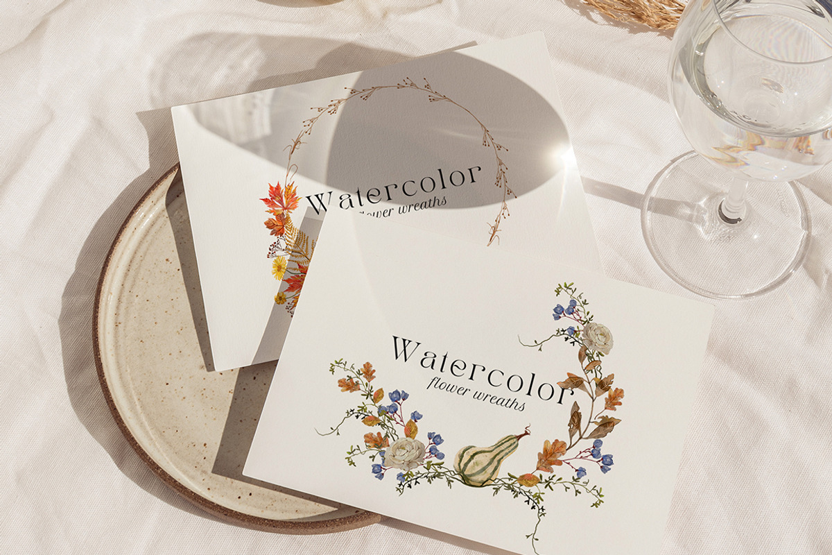 Autumn Fall Watercolor Set, an Illustration by NassyArt (Photo 9 of 11)