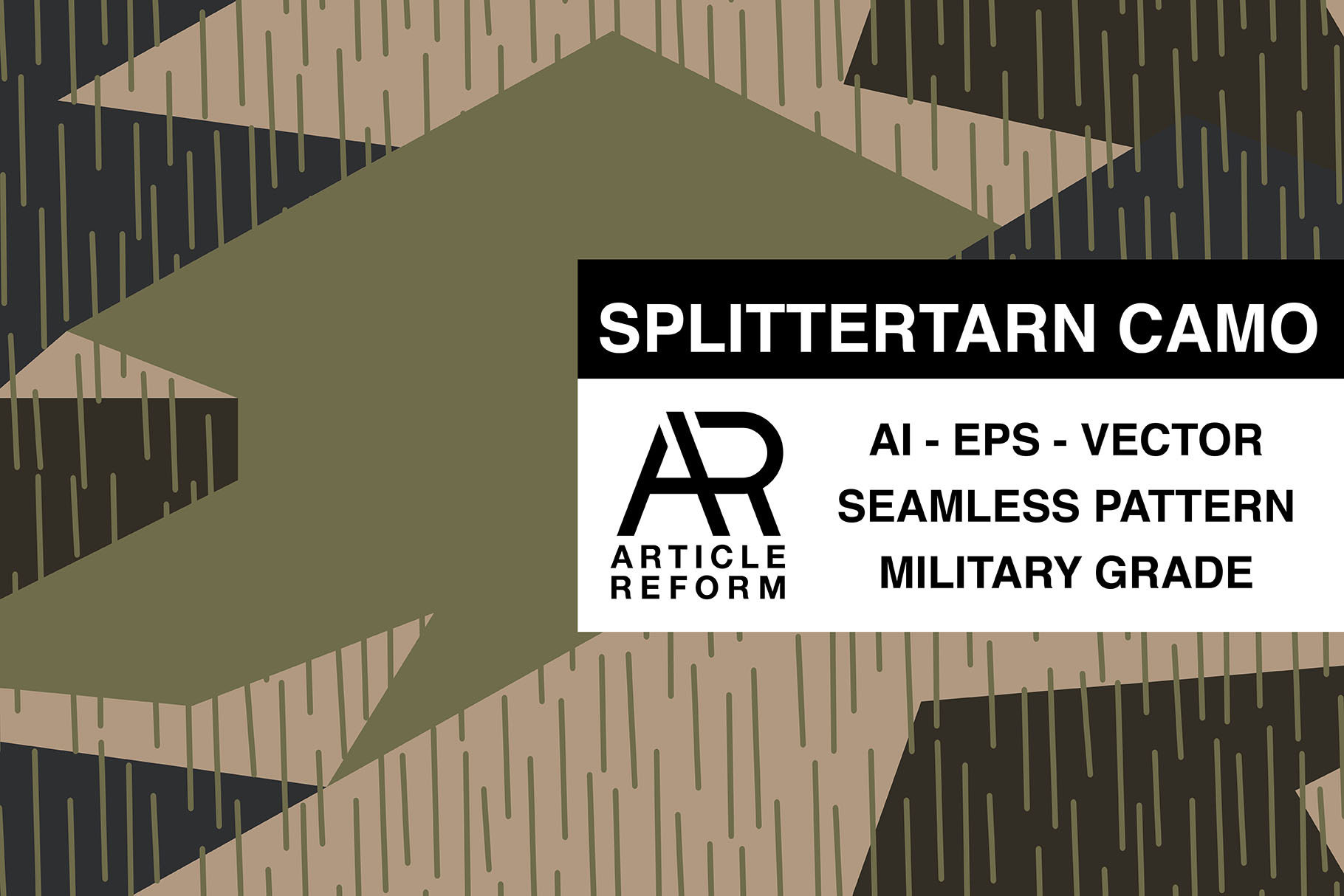 SPLITTERTARN CAMO SEAMLESS PATTERN, a Pattern Graphic by Article Reform