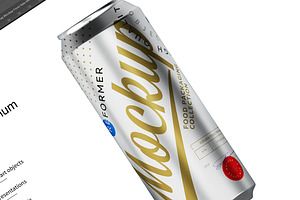 500ml Matte Aluminum Can Mockup