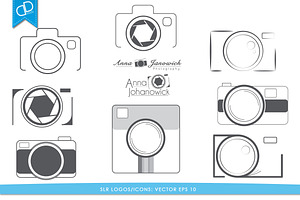 Camera SLR Logos/Icons Vector