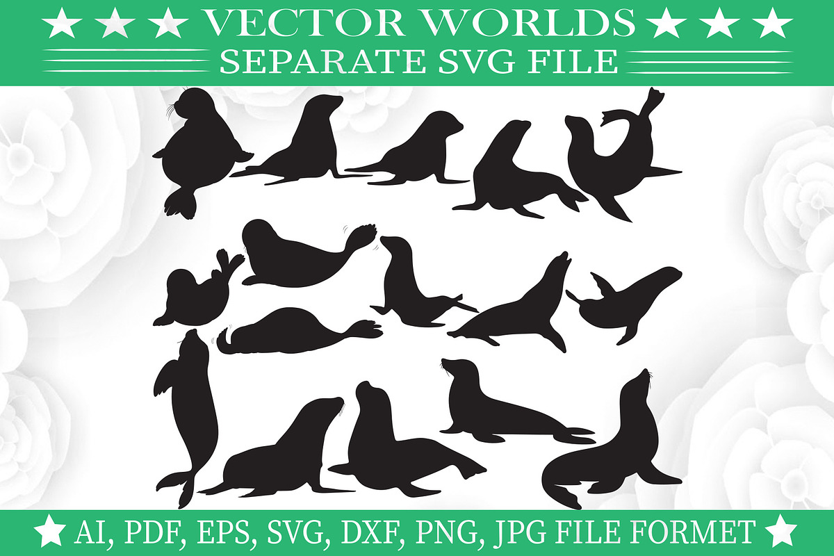 Seal Svg, Sea Lion, Animal Svg, an Object Graphic by VectorWorlds