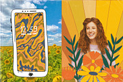 70s vector groovy boho posters, a Texture Illustration by okchizh (Thumbnail 4 of 6)