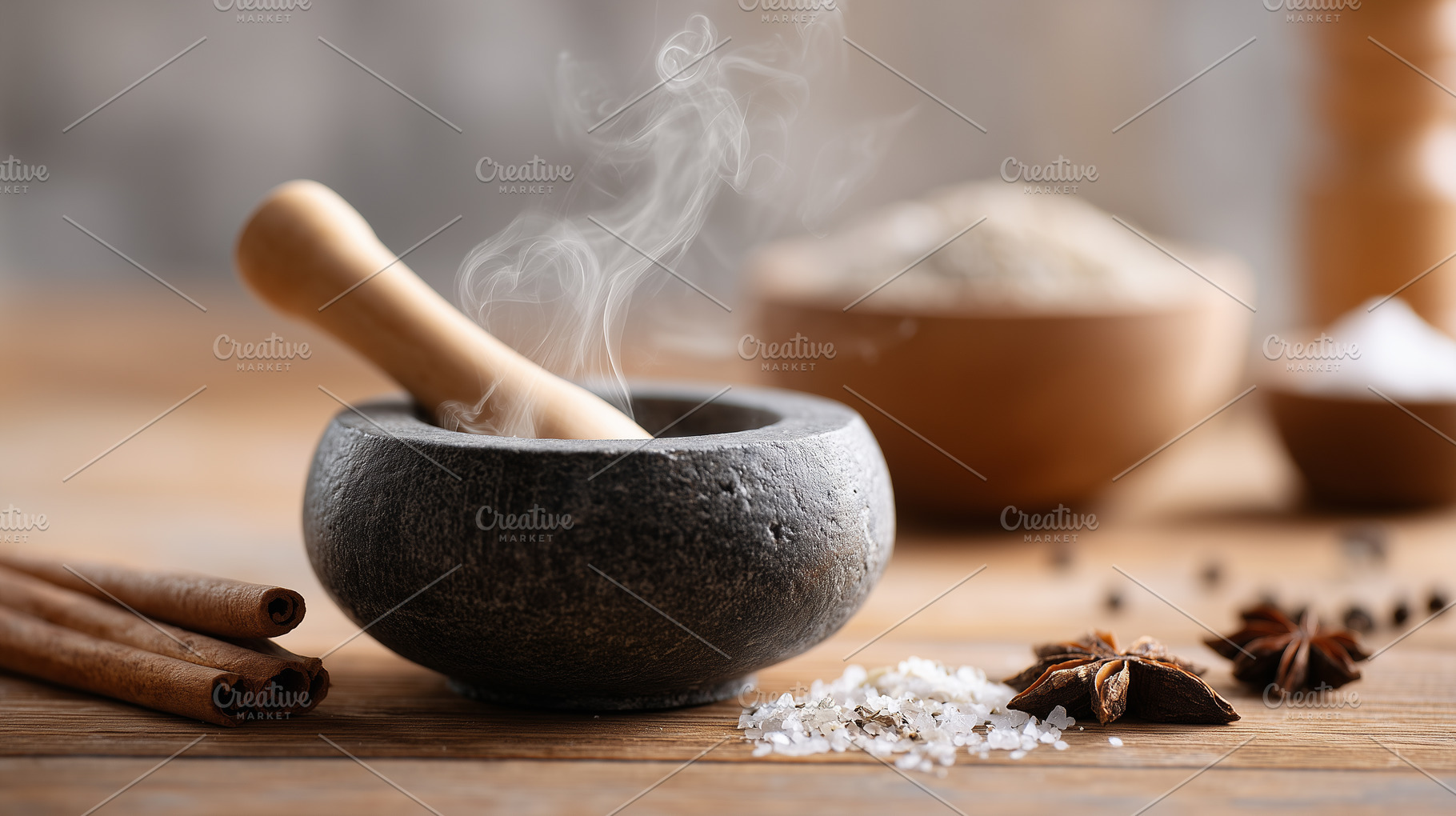 Aromatic spices with cinnamon sticks, a Health & Medical Photo by MistyDay