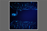 -50% Circuit boards backgrounds set, a Background Graphic by frost_newt (Thumbnail 11 of 11)
