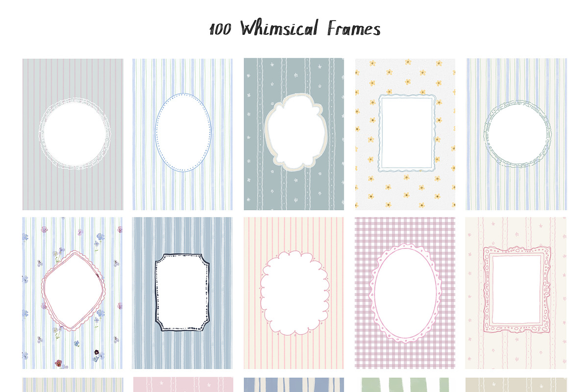 PNG Whimsical Frames, an Object Illustration by whiteheartdesign (Photo 2 of 8)