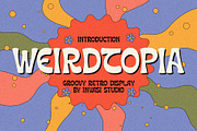 Weirdtopia - Groovy Retro, a Sans Serif Font by Invasi Studio (Thumbnail 1 of 10)