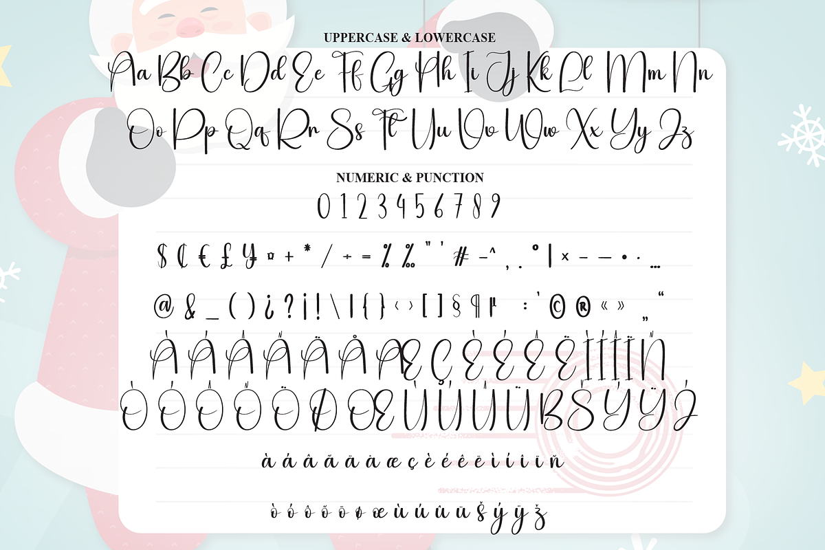 Santa Signature | Script Font, a Handwritten Font by Scratchones (Photo 7 of 9)
