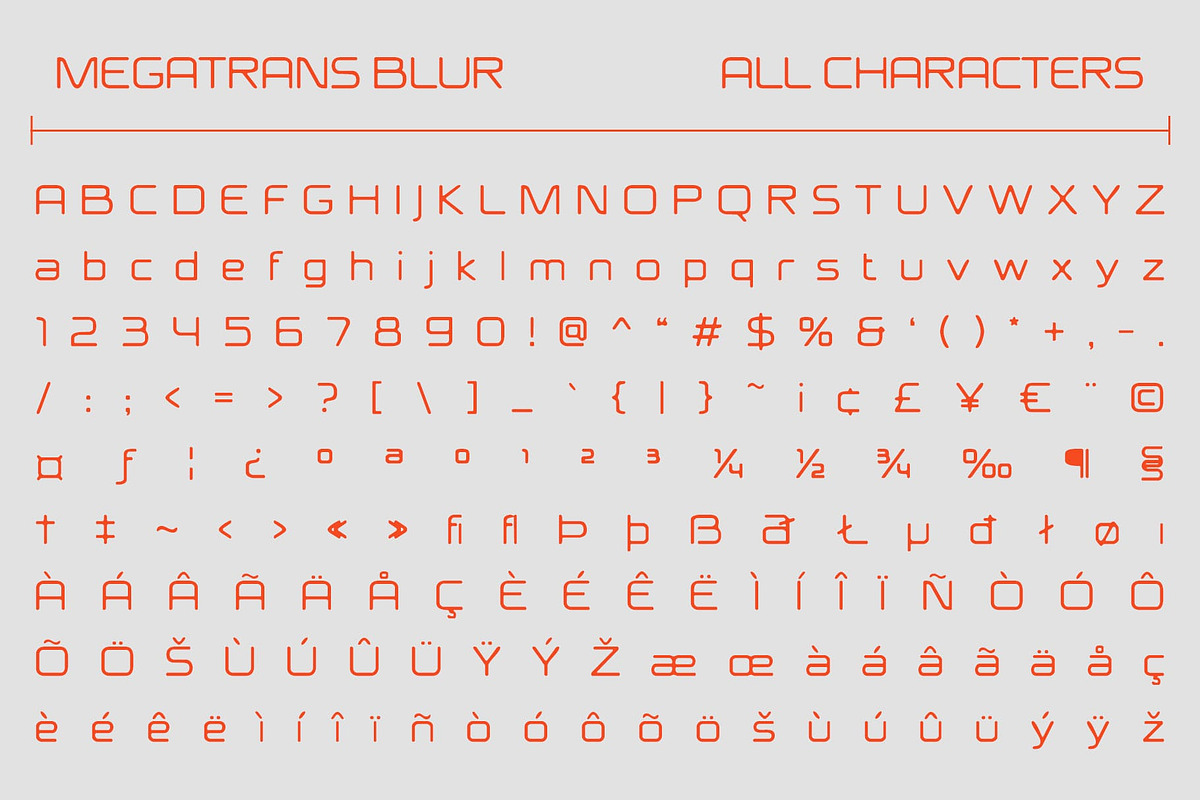Megatrans Blur, a Sans Serif Font by Craft Supply Co. (Photo 8 of 8)