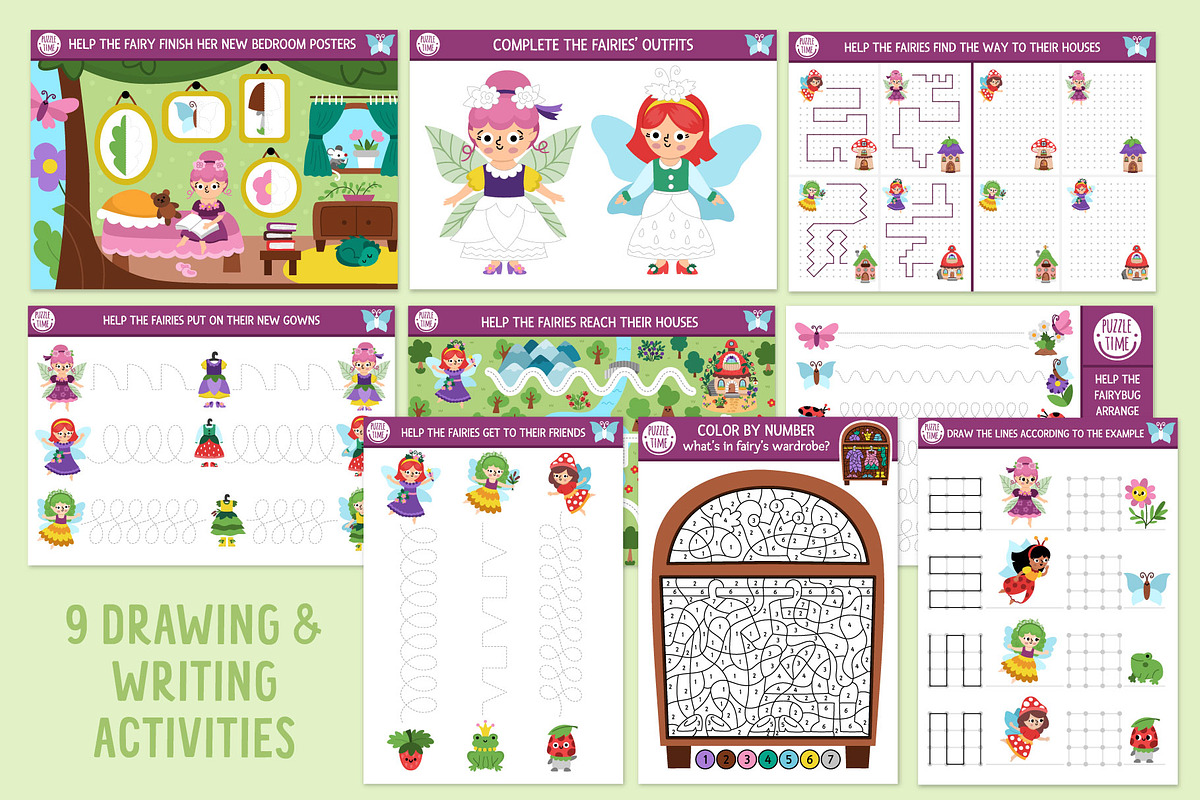 Woodland Fairy games for kids, an Education Illustration by Lexi Claus (Photo 10 of 14)