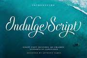 Indulge Script, a Script Font by Anthony James (Thumbnail 1 of 9)