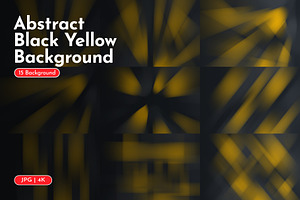 Abstract Black Yellow Background
