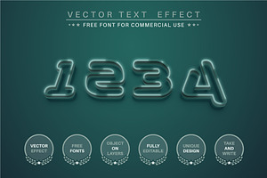 Dark Green - Editable Text Effect