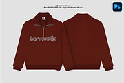Quarter zip sweatshirt mockup, a Shirt Mockup by Barmecide Mockup Studio (Thumbnail 1 of 3)