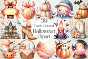 Peach Colored Halloween Clipart, an Illustration by DreamPrint404 (Thumbnail 1 of 5)