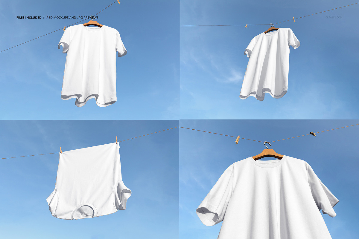Bella Canvas 3001 T-shirt Mockup Set, a Shirt Mockup by creatsy5 (Photo 2 of 8)