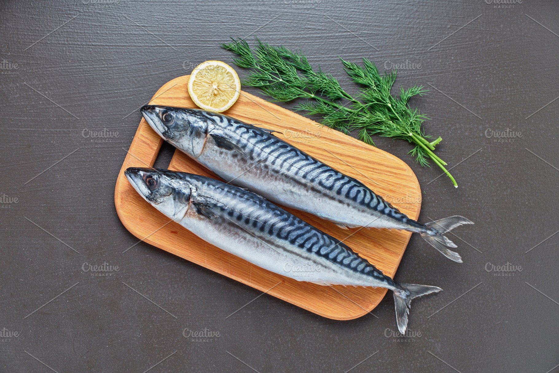 Fresh raw mackerel containing fish, mackerel, and food, a Food & Drink Photo by Vladimir Kazimirov