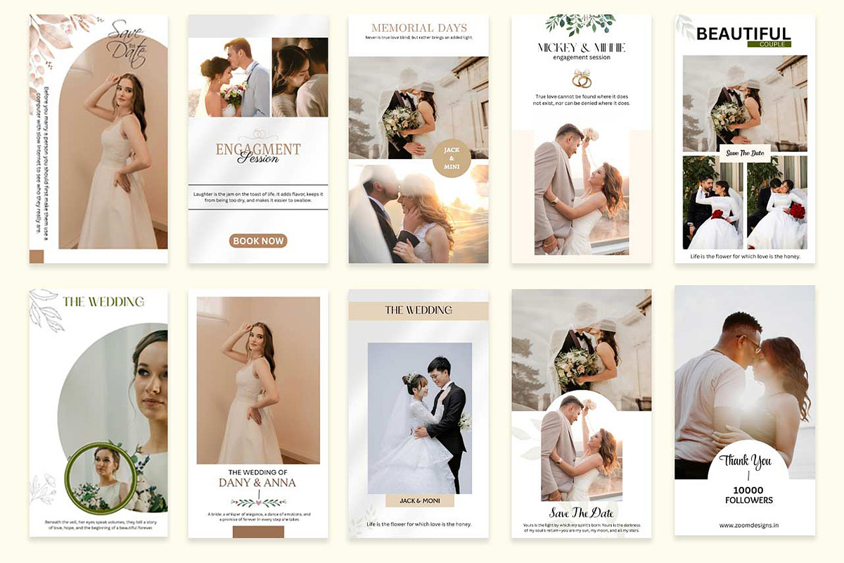 Instagram Stories Template-Wedding preview 4