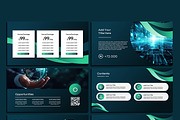 Futuristic Green Powerpoint Template, a Presentation Template by SKY CREATION (Thumbnail 4 of 6)