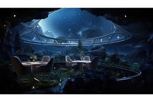 innovation space restaurant, a Technology Photo by pikepicture