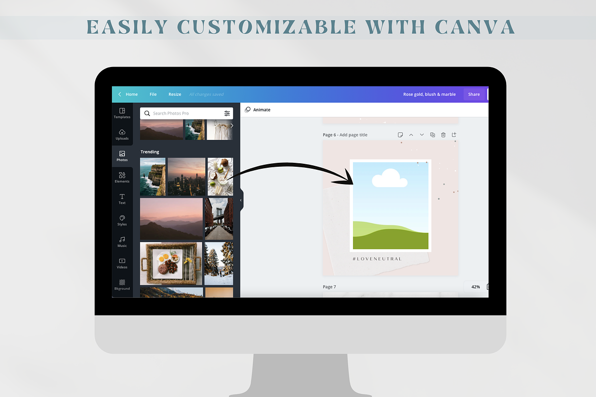 Instagram Story Templates Boho Canva, a Social Media Template by Boltik Studio (Photo 7 of 7)