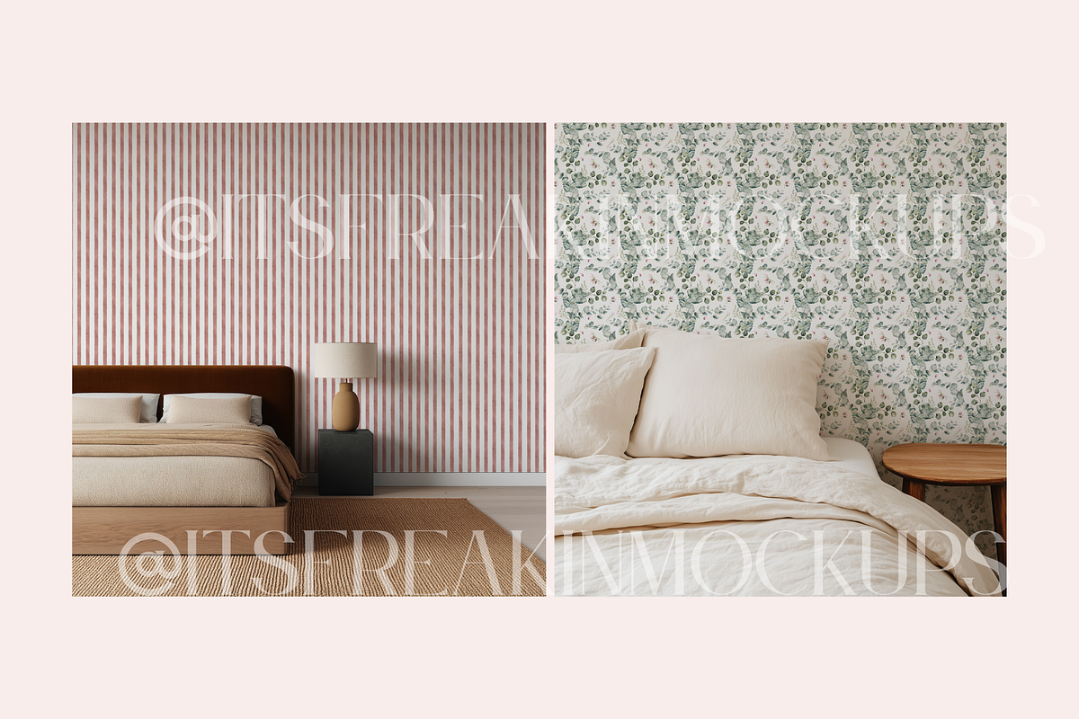 25 Wallpaper Mockup Bundle, a Household Mockup by ItsFreakinMockups (Photo 9 of 10)