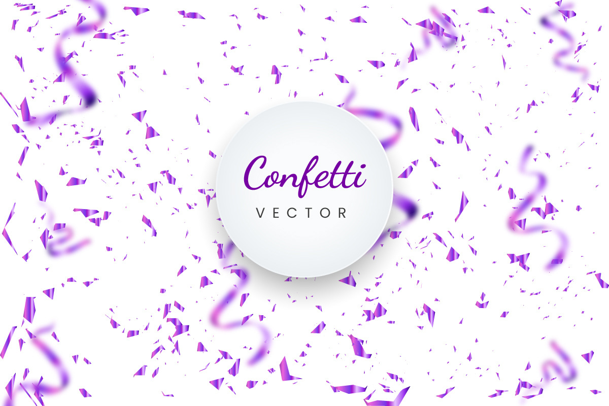 5 pink Gradient Confetti Background, an Object Graphic by DESIGNSKIT (Photo 4 of 5)
