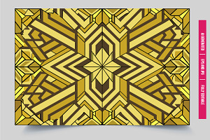 Abstract yellow brown pattern, an Illustration by Tanuart