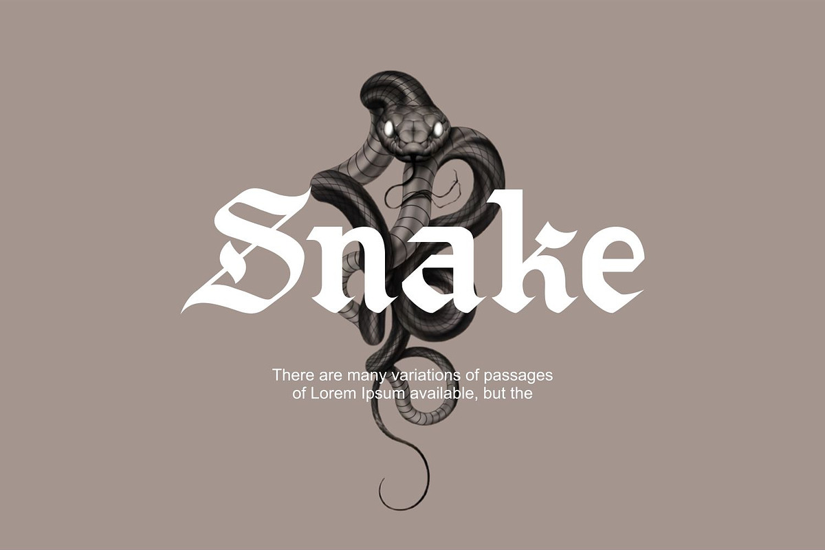 Blitch Modern Blackletter Tattoo, a Blackletter Font by WhymoreArt (Photo 3 of 12)