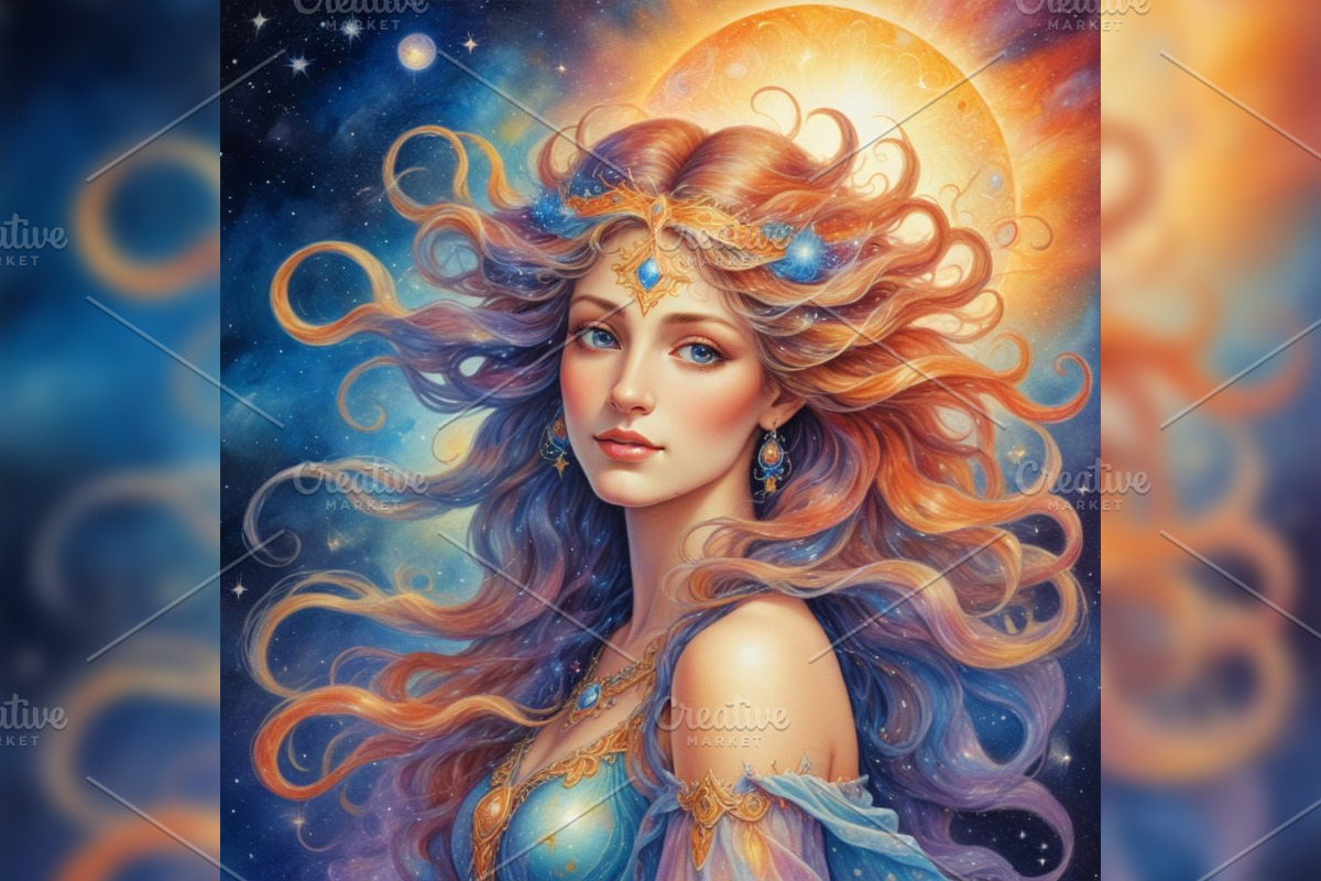 Celestial Tarot Card AI Prompts, a Background Graphic by Design Laz (Photo 7 of 7)