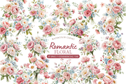 Vintage English Garden Clipart, an Illustration by MockupWizard (Thumbnail 1 of 5)