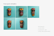 Tiki Hawaiian Masks, an Arts & Entertainment Photo by Typedreams.site (Thumbnail 2 of 3)