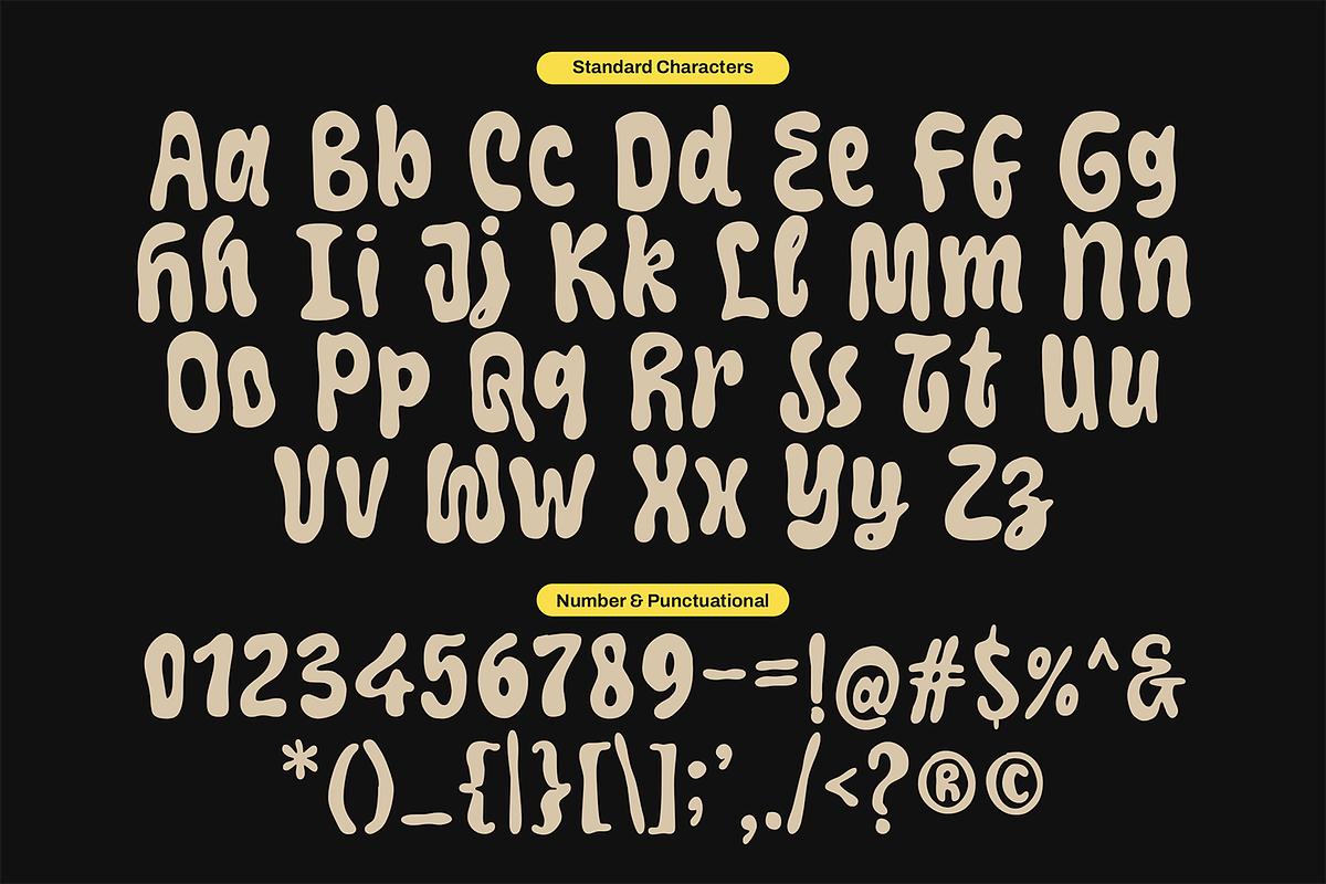 Gloera – Classic Bubble Retro, a Handwritten Font by Portocraft (Photo 9 of 10)