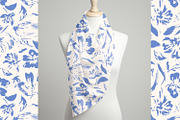 Blue Hand Painted Flowers, a Decorative Illustration by MalyskaStudio (Thumbnail 9 of 15)