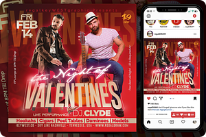 VALENTINES Instagram Post, a Social Media Template by regalDRAW