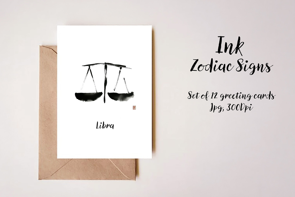 Ink Zodiac Signs Clipart Collection, an Animal Illustration by ViktoriaLapshyna (Photo 5 of 6)