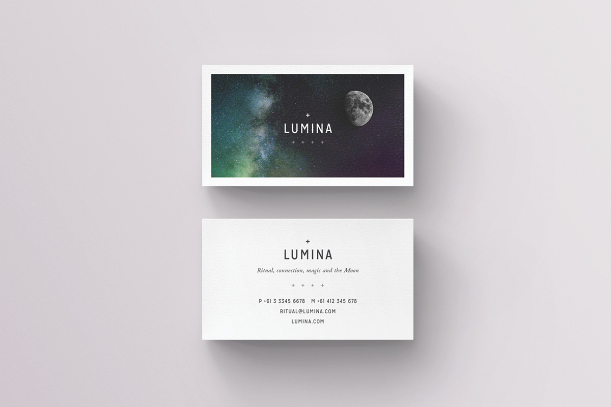 LUMINA Business Card Template, a Business Card Template by 46&2 Collective (Photo 3 of 10)