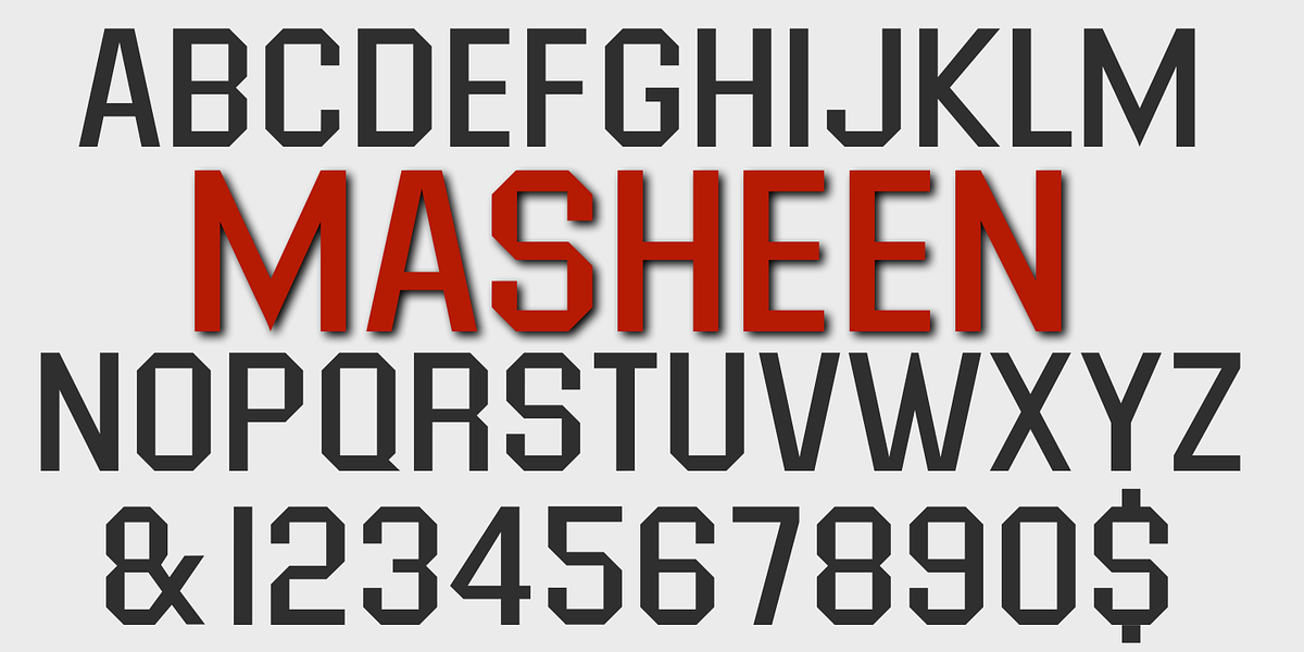 Masheen, a Sans Serif Font by Ingrimayne Type (Photo 2 of 4)