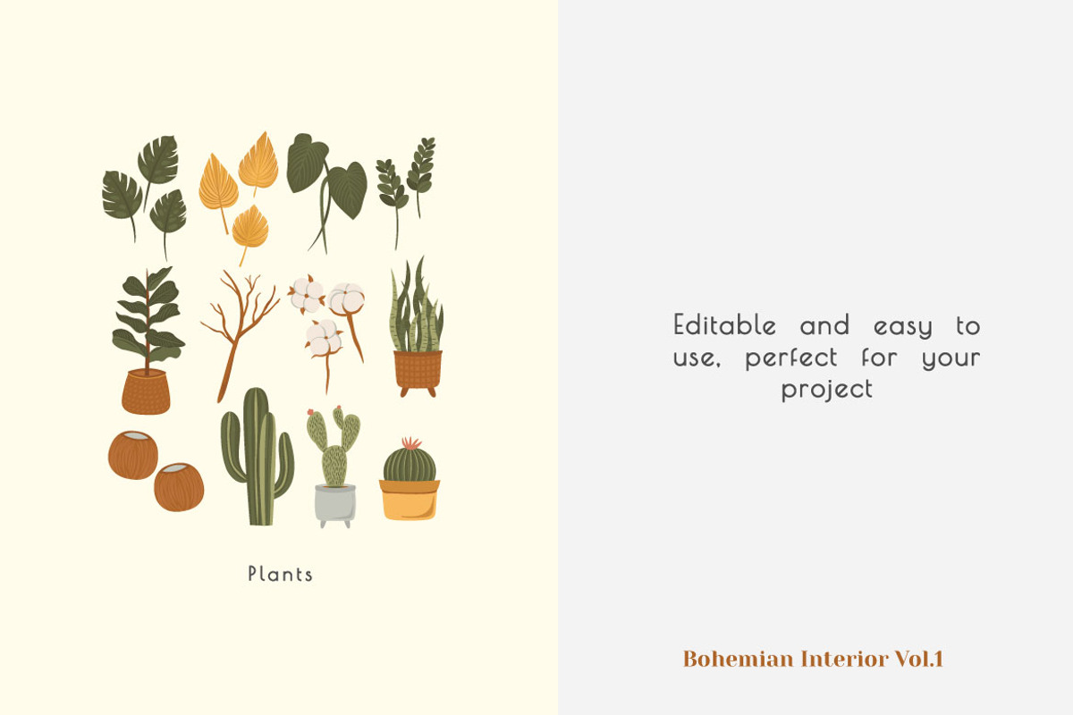 Bohemian Interior Vol.1, an Object Graphic by Bewalrus Studio (Photo 3 of 7)