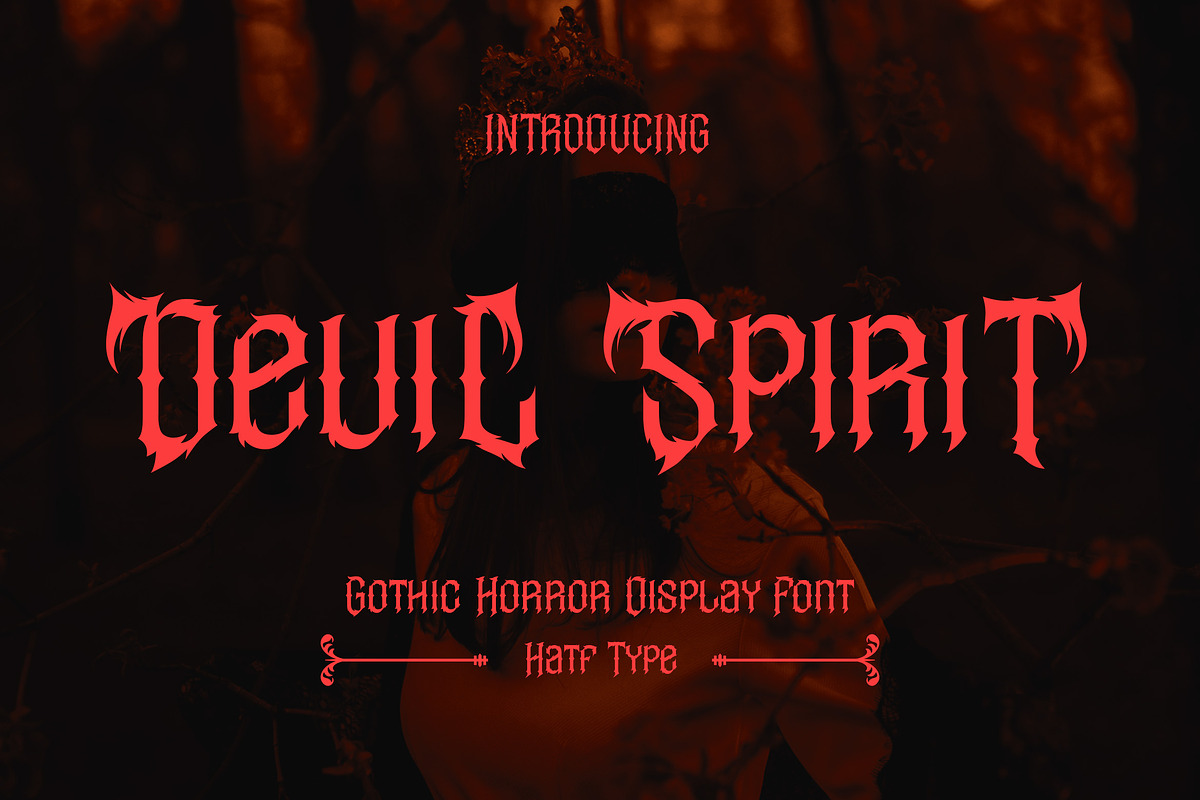 Devil Spirit, a Font by HATFSTUDIO (Photo 1 of 8)