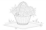 Spring Flower Coloring Art, an Illustration by hafijul (Thumbnail 7 of 9)