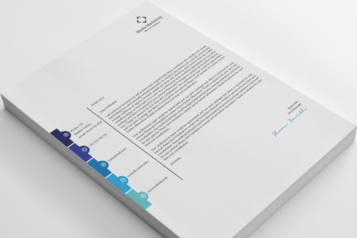 Letterhead, a Stationery Template by shujaktk (Photo 2 of 4)