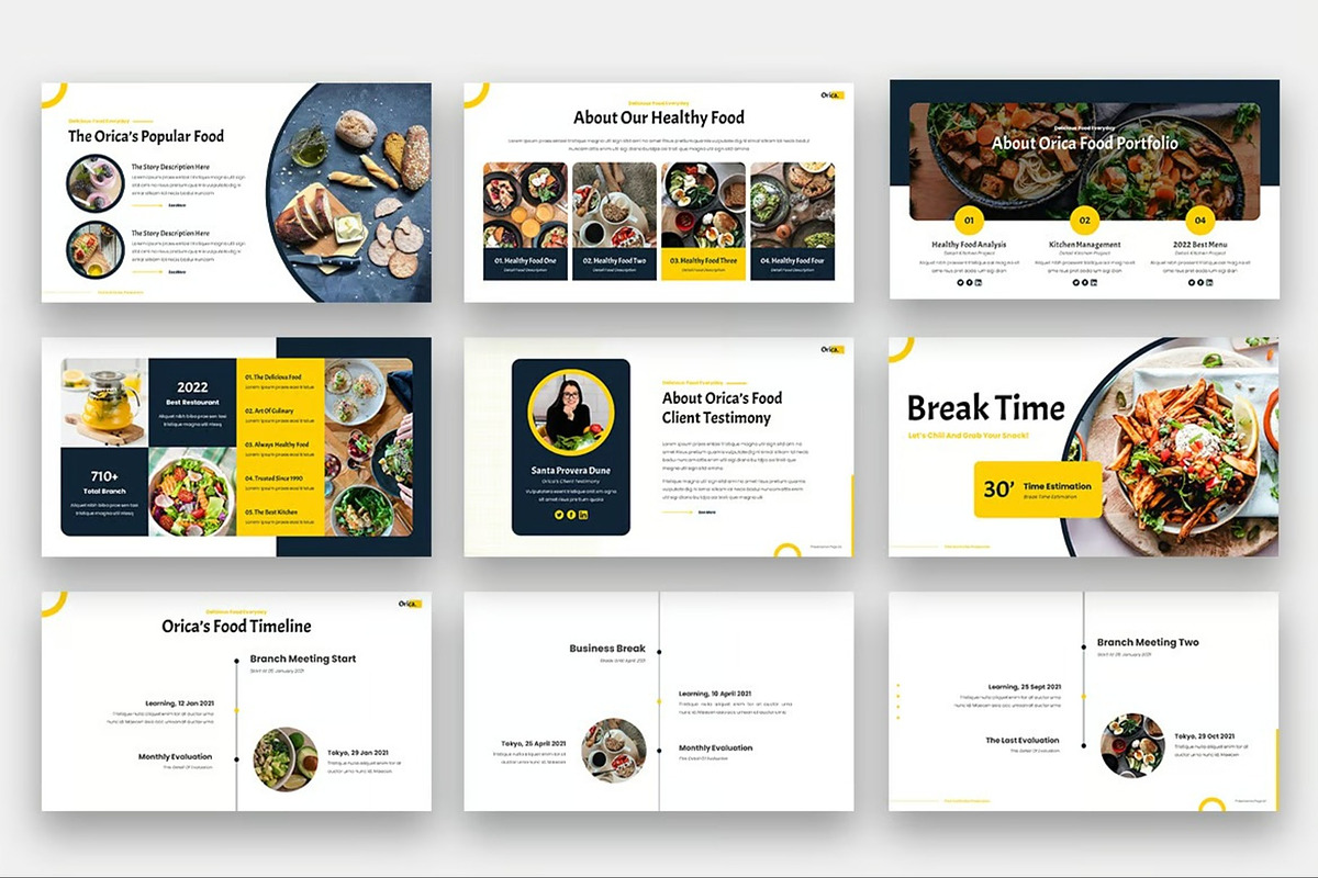 Orica - Food & Kitchen Google Slides, a Presentation Template by Fit-tee (Photo 4 of 6)