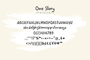 One Story - Handwritten Font, a Font by Salamahtype (Thumbnail 5 of 6)
