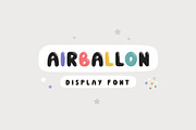Airballoon Display Font, a Script Font by JuliyArt (Thumbnail 1 of 7)